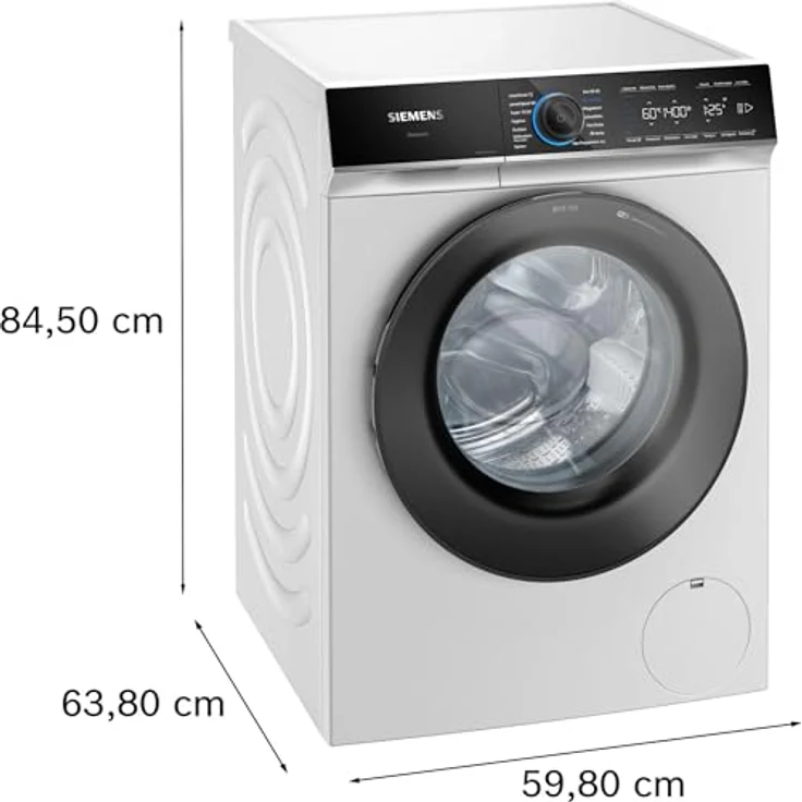 Siemens iQ700 WG44B20Z0, Frontlader-Waschmaschine, A, Fassungsvermögen 9 kg, Standgerät, Breite 60 cm, weiß – Bild 7