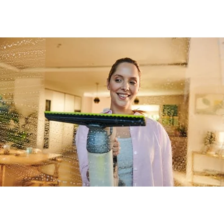 RYOBI 18 V ONE+ Akku-Fenstersauger RWV18-0, inkl. Sprühflasche und Mikrofasertuch, 27,5 cm Wischbreite, bis zu 420 Minuten Akkulaufzeit – Bild 2