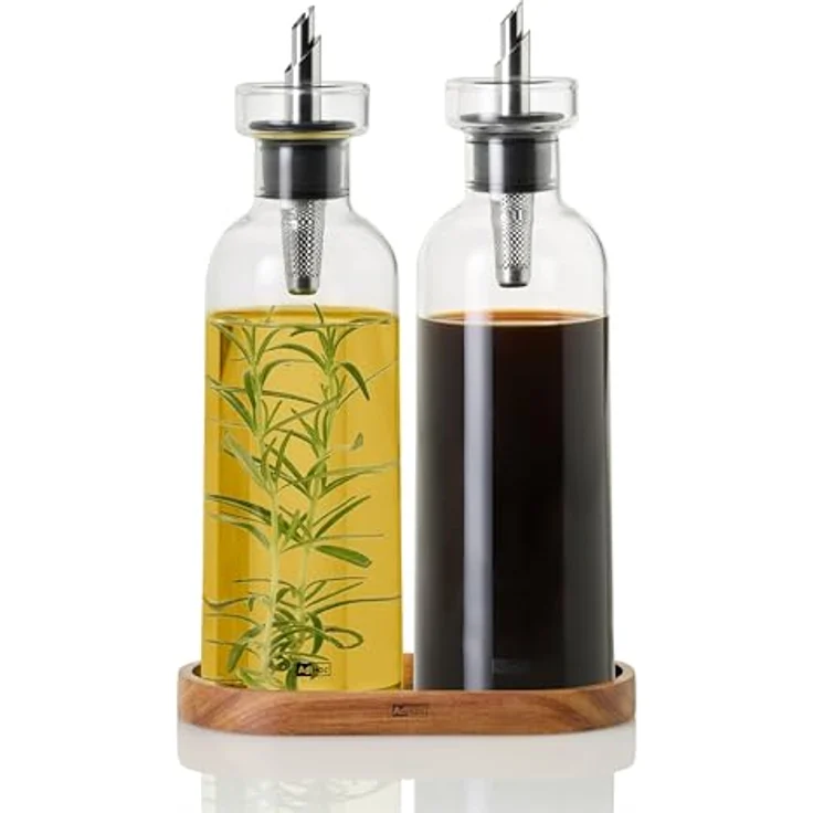 AdHoc Essig-/Ölflasche 21 cm, eleganter Tischspender für Essig und Öl – Bild 5