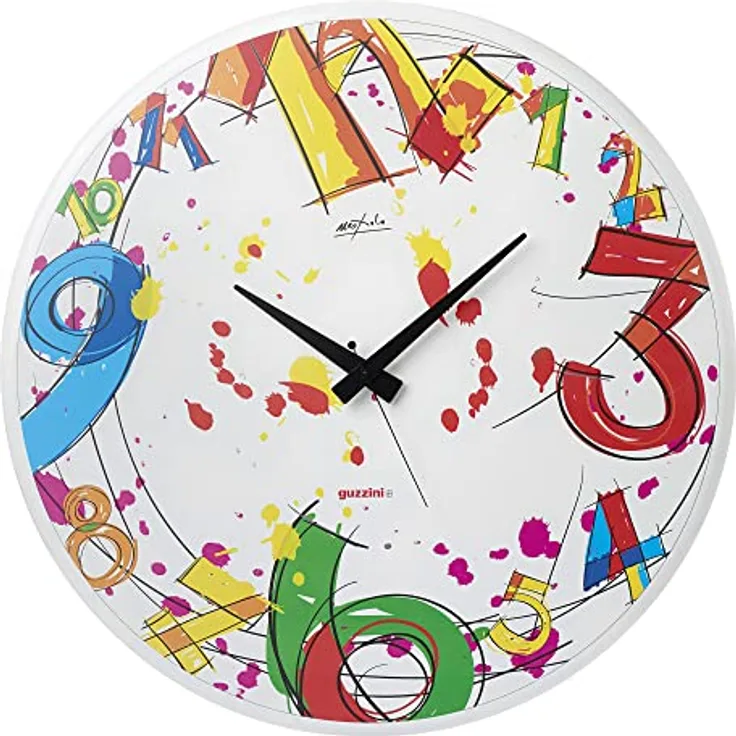 Guzzini - Home, NUMBER-TIME Wanduhr - , Ø 60 cm - 19590252