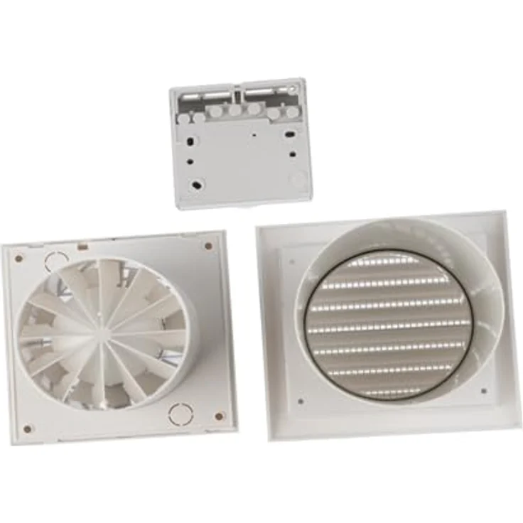 Euro3plast Warmluftverteilung mit Thermostat, Ø 125 mm Ventilator für Heizkostenersparnis und angenehmes Raumklima – Bild 6