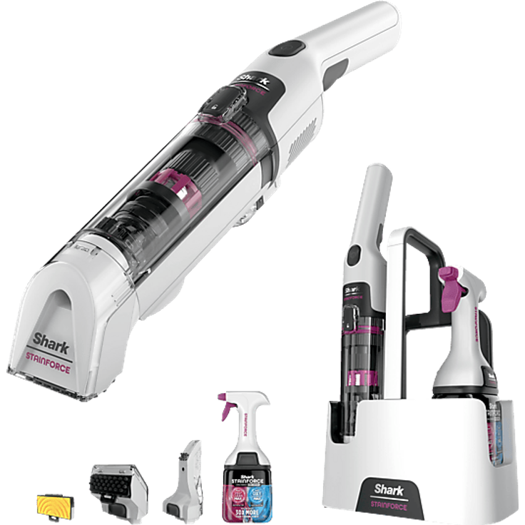 SHARK HX100EUT StainForce, kabelloser Fleckenentferner mit Doppelmotorsystem, leicht und effektiv