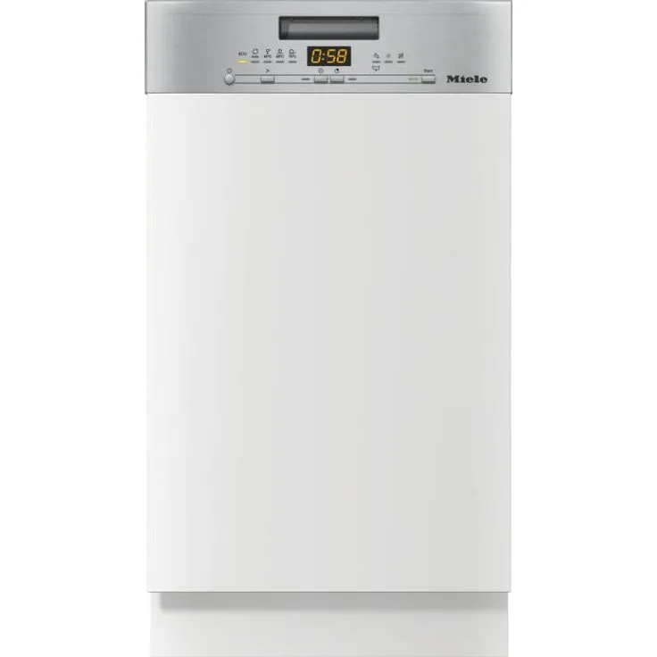 Miele G 5540 SCi Active SL, integrierbarer Geschirrspüler, 45 cm, Edelstahl CleanSteel, 45 dB, Besteckschublade, QuickPowerWash