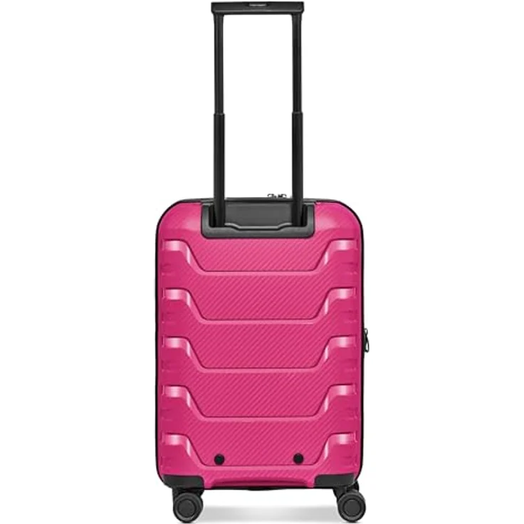 SMARTBOX Hartschalen Kabinen-Koffer | Kleiner Trolley 37 x 23 x 55 cm | von 42 auf 48 Liter erweiterbar | Polypropylen | 4 Doppelrollen & TSA-Schloss | leichte 2,9 kg (Edition 01) – Bild 3