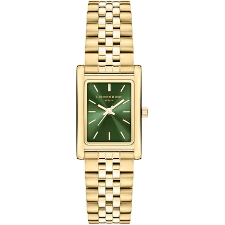 Liebeskind Berlin Quarzuhr Classic Square LT-0476-MQ, Damenarmbanduhr mit Edelstahlarmband, rechteckiges Gehäuse, silbernes Zifferblatt mit Sunray-Look – Bild 1