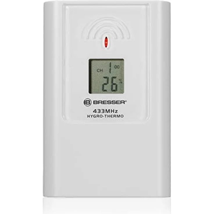 Bresser TemeoTrend JC, Wetter-Wanduhr mit ultra wide angle Display, automatischer Zeiteinstellung und Innen-/Außentemperaturanzeige – Bild 5