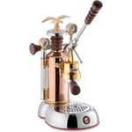 Smeg Espressomaschine la-pavoni-handhebelmaschine-lplese01eu-edotoo-esperto, Kupfer-Gold-Chrom, mit Adler in Gold-Design