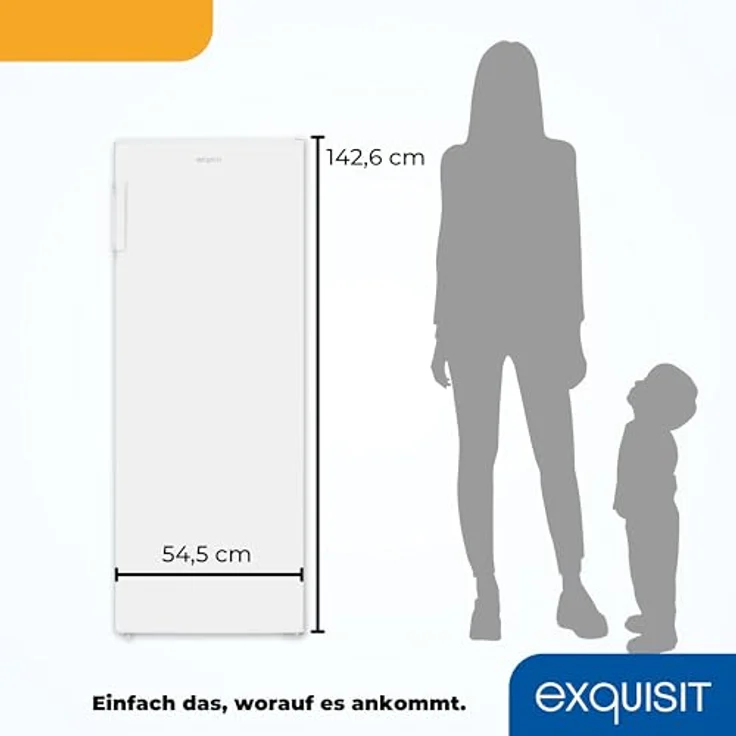 Exquisit Vollraumkühlschrank KS320-V-H-040D weiss | 242 L Nutzinhalt, ohne Gefrierfach – Bild 6