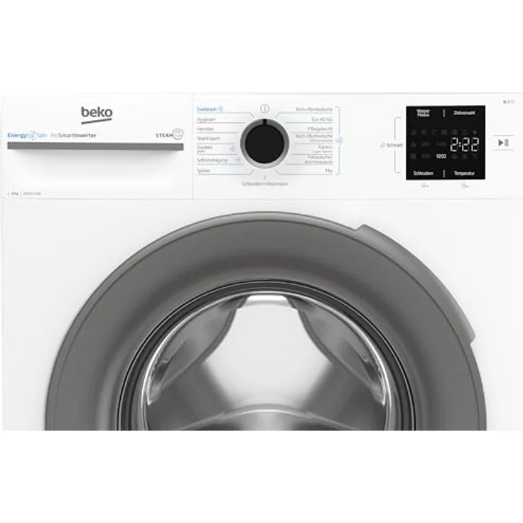 Beko BM3WFU4841W1 Waschmaschine, 8 kg, Frontlader, 1400 U/min, SteamCure Dampffunktion, allergikergeeignet, Weiß – Bild 3