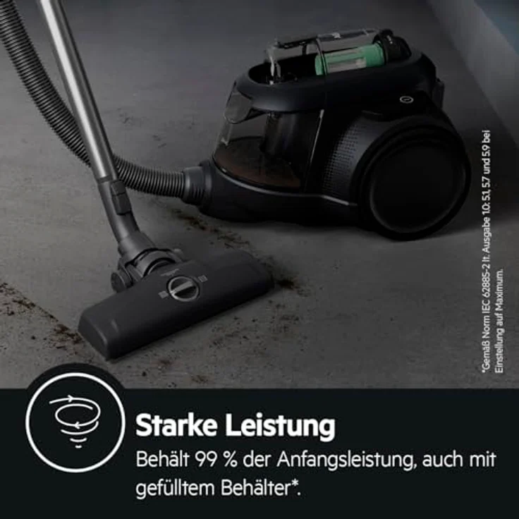 AEG AL6C12ÖKO Bodenstaubsauger, beutellos, 700 Watt, Hygienefilter, schwarz – Bild 4