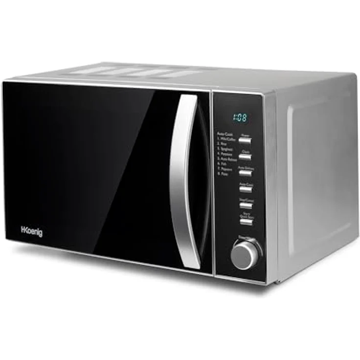 H.Koenig VIO2 Mikrowelle, Standgerät, 20 Liter Garraum, 700 Watt, schwarz – Bild 3