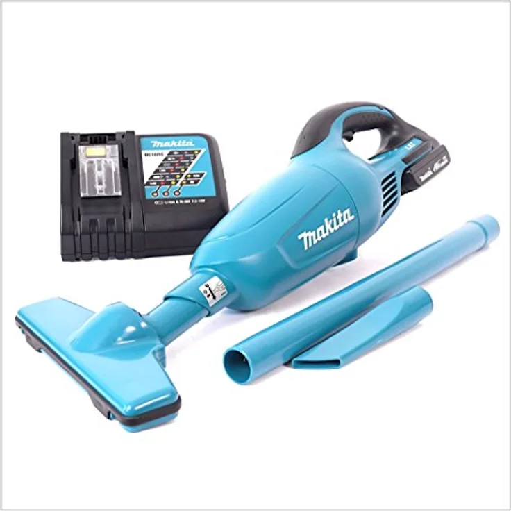 Makita DCL 180 RY1 Akku-Staubsauger 18 V inkl. BL 1815 N Akku + DC18RC Ladegerät