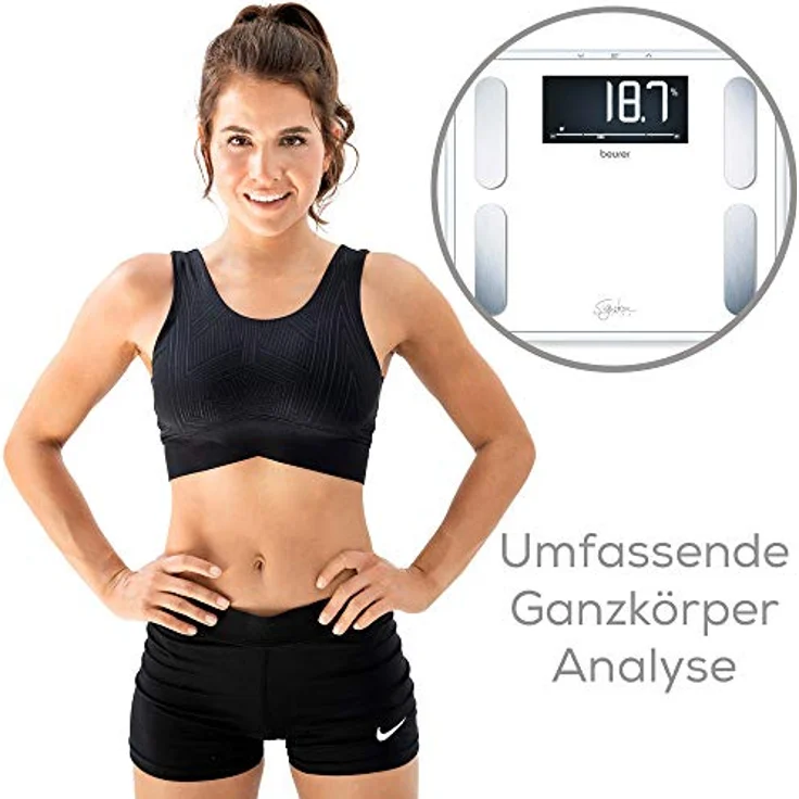 BF410 Elektronische Personenwaage bis 200 kg (Weiß) () – Bild 2