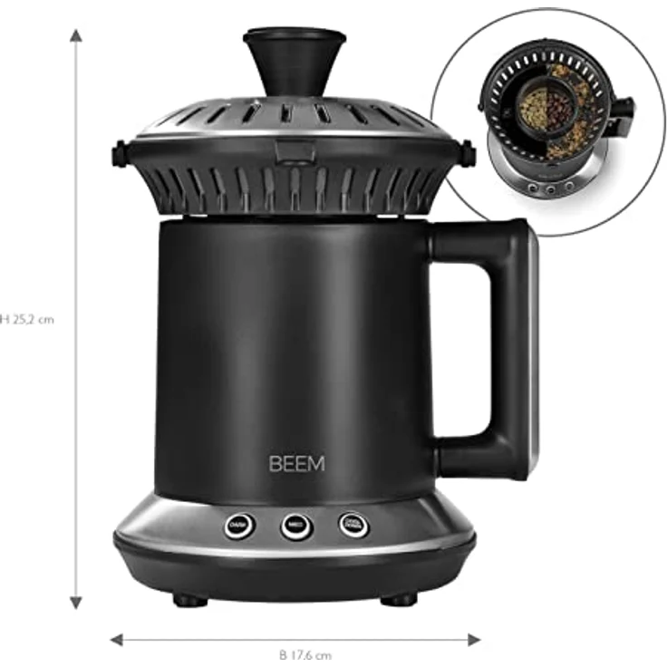 BEEM COFFEE-ROAST Set mit ROAST-PERFECT Kaffeeröster & ROHKAFFEE-BRASIL – Bild 3