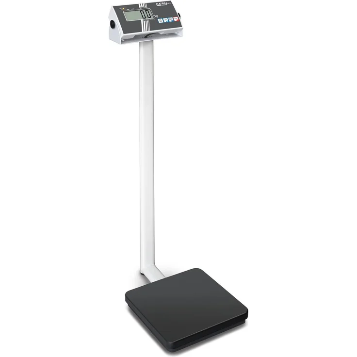 Kern MPB 300K100P, Digitale Personenwaage mit 300 kg Tragfähigkeit, Schwarz-Grau, Messgenauigkeit 0,2 kg, robustes Design aus lackiertem Stahl