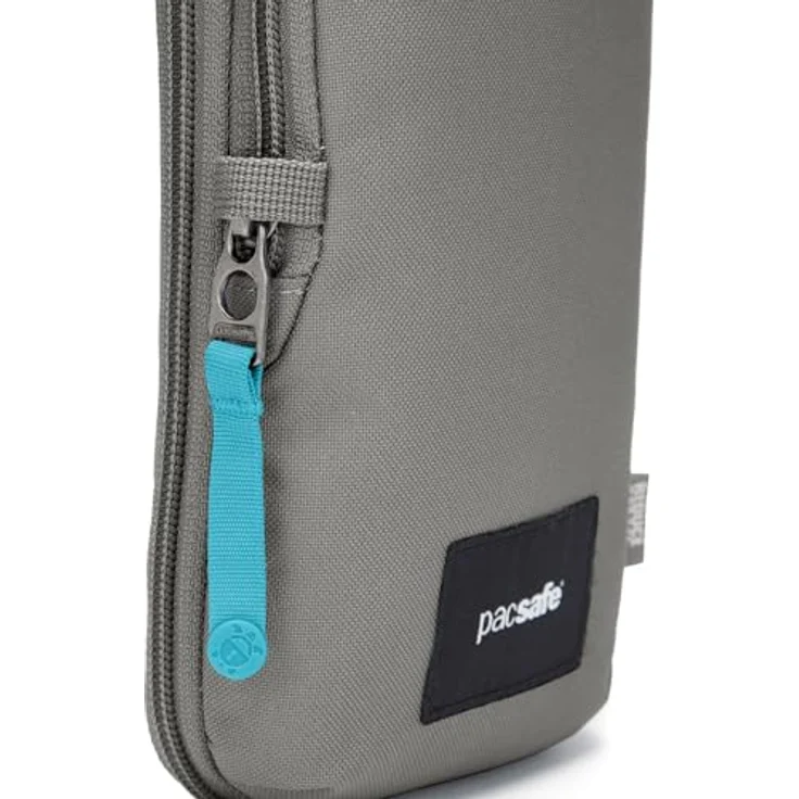Pacsafe GO, anti-theft Tech Mini Bag Umhängetasche, RFID, 12 cm, grau, 100% Polyester – Bild 7