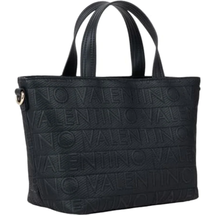 Valentino Sveva Shopper Tasche 33 cm, schwarz, 100% Polyurethan – Bild 2