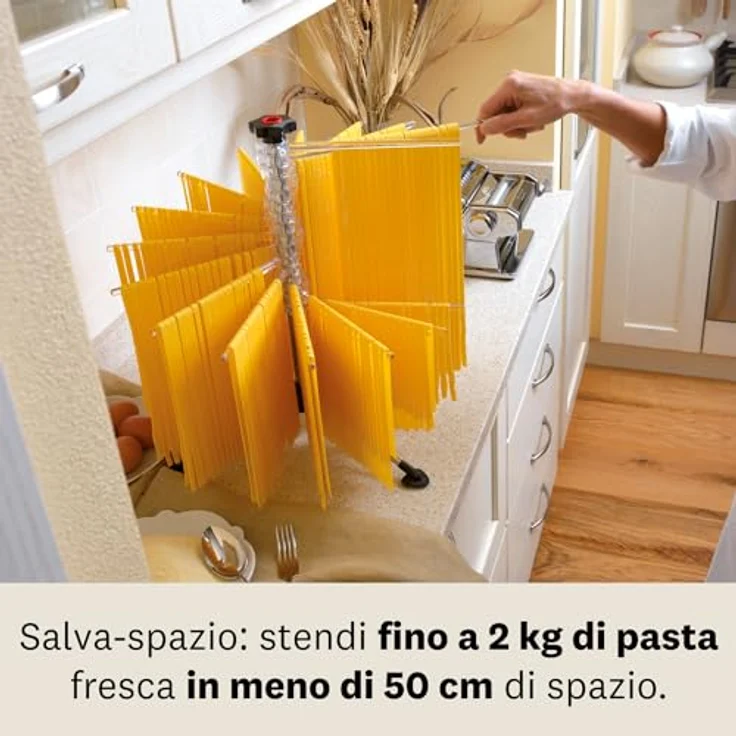 Marcato TP-NEU Tacapasta Platzsparender Teigtrockner, Kunststoff, Transparent – Bild 5