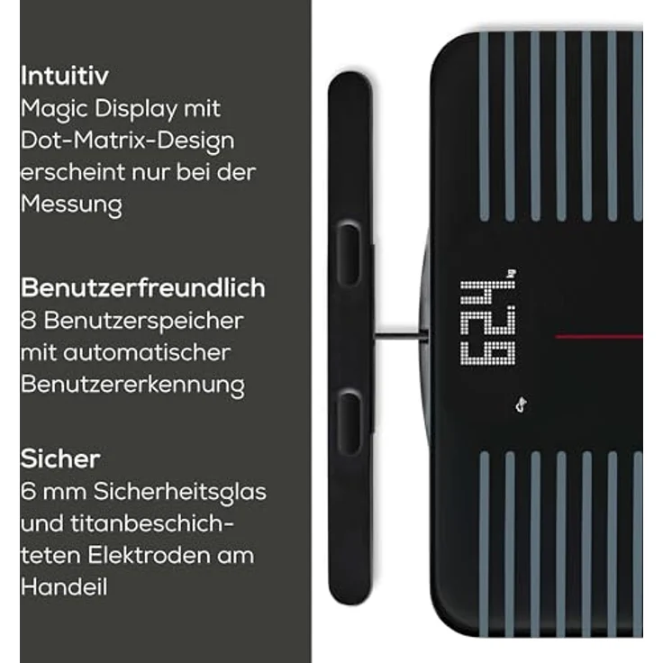 BEURER BF 990 Körper-Analyse-Waage, Diagnosewaage zur Ganzkörperanalyse, 180 kg, App-Verbindung, Handsensoren, 25 Messwerte, WIFI/Bluetooth – Bild 6