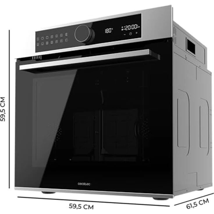 Cecotec Einbau-Backofen Pyrolyse 73L Bolero Hexa P516000 Line, 3250W, 14 Funktionen, Dual Display, Pizza- und Airfryer-Master, Kühlgebläse – Bild 2