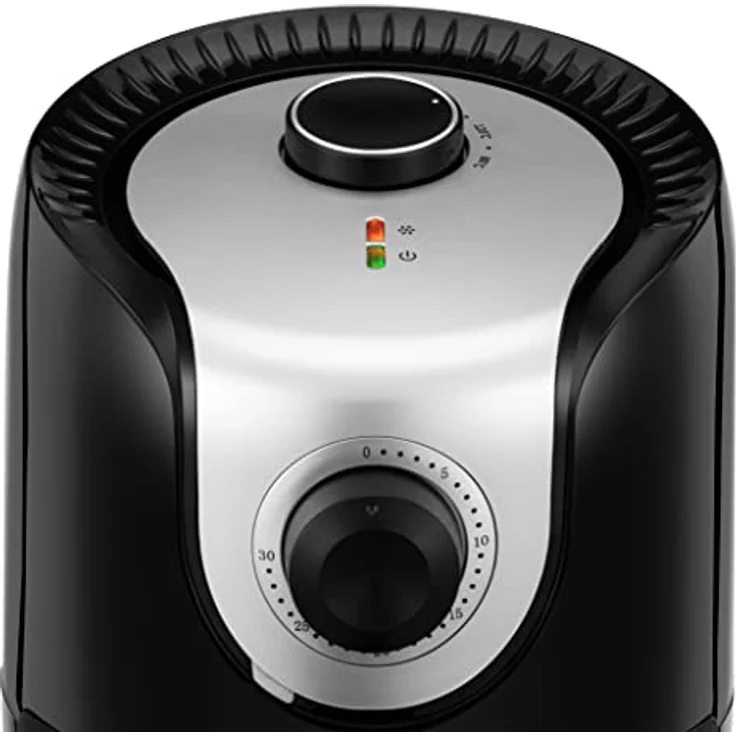 Linsar Mini Heißluftfritteuse, 1,5L, 1000 W, fettfreies Frittieren, Temperaturregelung 80-200°C, spülmaschinengeeignet – Bild 5