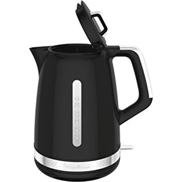 Moulinex Soleil Schwarz Elektrischer Wasserkocher, kabellos, Kapazität 1,7 l, Basis drehbar um 360 ° verdeckter Widerstand 2 Wasserstufen BY320B10 – Bild 6
