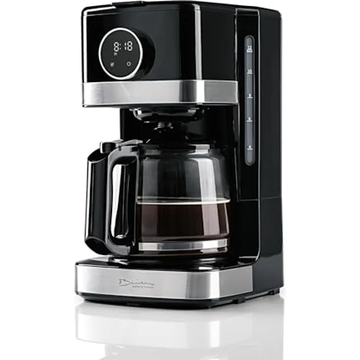 Barista Kaffeemaschine Touch, Filterkaffeemaschine mit 900W, 1,5L Glaskanne für bis zu 12 Tassen, Timerfunktion und Aromastärke-Einstellung