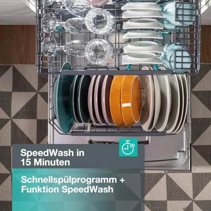 Gorenje GV663A66 Geschirrspüler, vollintegrierbar mit Nachtwäsche- & Gläserprogramm, Eco-Programm und automatischer Türöffnung, Aqua-Stop-Überlaufschutz – Bild 12