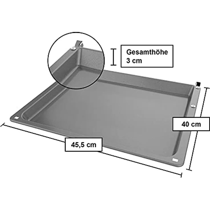Siemens HZ541000, Backofen-Backblech, breite 45,5 cm, emailliert – Bild 2