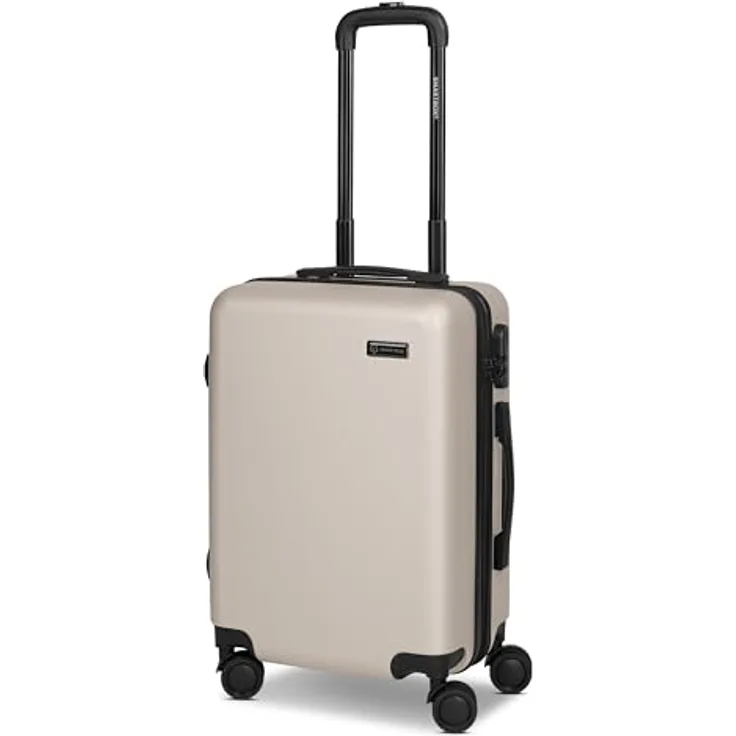 SMARTBOX Hartschalen Kabinen-Koffer Edition 05, kleiner Trolley 40 x 23 x 55 cm, 41 Liter, 4 Doppelrollen, Zahlenschloss, leicht 2,68 kg, aus robustem ABS-Material