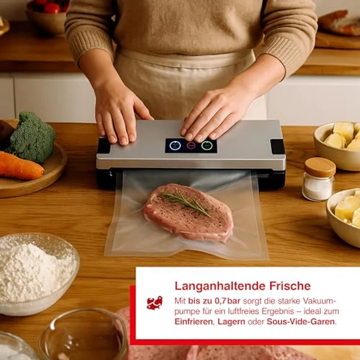 Solis Vakuumiergerät, Für trockene, feuchte und empfindliche Lebensmittel, Vac Smart (Typ 577) – Bild 3