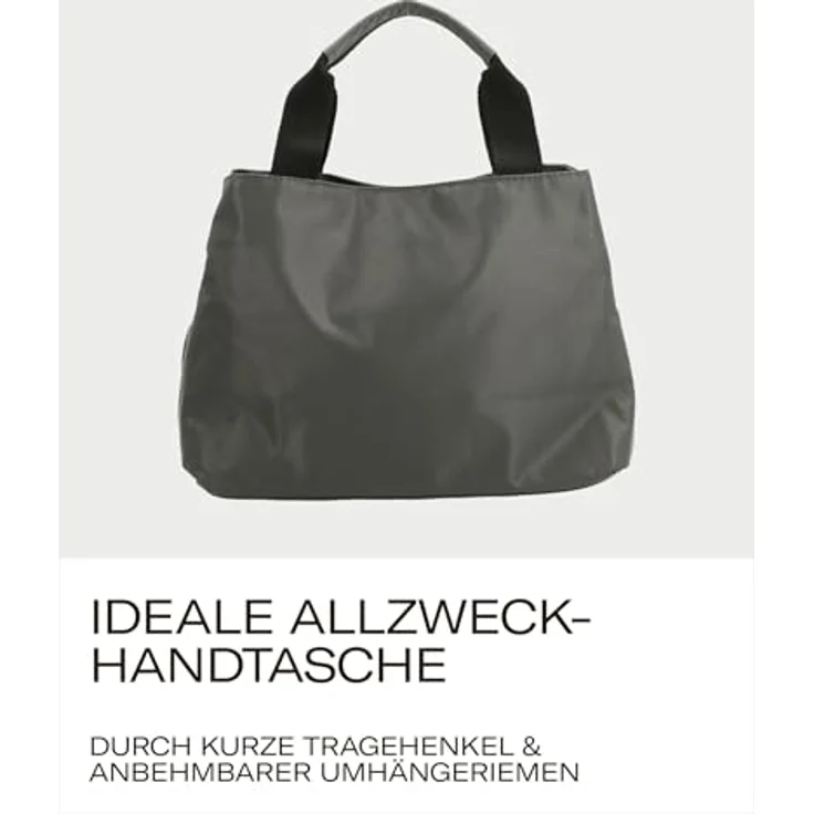 Picard Damen Henkeltasche HAPPY, Klein, Nylon, wasserabweisend, Magnetverschluss, 19x28x10cm – Bild 3
