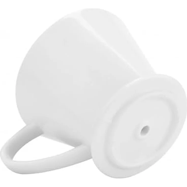 Rungassi Handfilter Kaffeefilter Gr. 4, Kaffeebereiter aus weißer Keramik für volles Aroma, Höhe 10,5 cm, Ø 14 cm – Bild 3