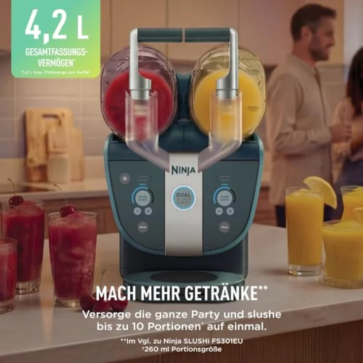 Ninja SLUSHi Twist Slush-Eismaschine für gefrorene Getränke – Blau in Blau | FS702EUGN | von SharkNinja – Bild 6