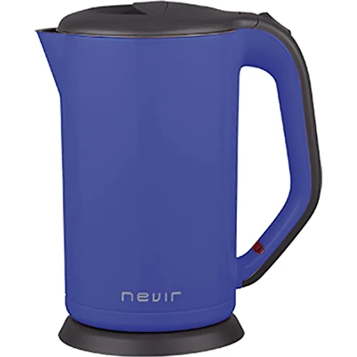 NEVIR NVR-1110 K Wasserkocher 1800 W blau, rostfreier Stahl, Überhitzungsschutz ohne Kabel