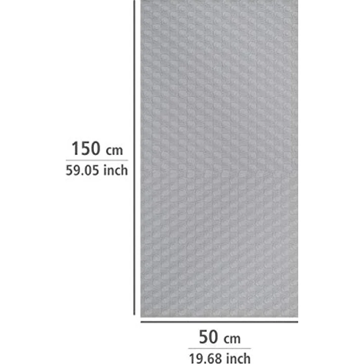 WENKO Antirutschmatte für Schrank und Schublade, Rutschstopp mit Noppen, Lebensmittelecht schützt den Schrank, geräuschdämpfend & zuschneidbar, pflegeleichter Kunststoff, 150 x 50 cm, Grau – Bild 4