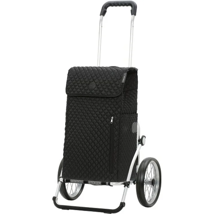 Andersen Shopper Royal Shopper Lissa, Einkaufstrolley 58 cm, schwarz, 100% Polyester, Maße 35 cm x 23 cm x 58 cm