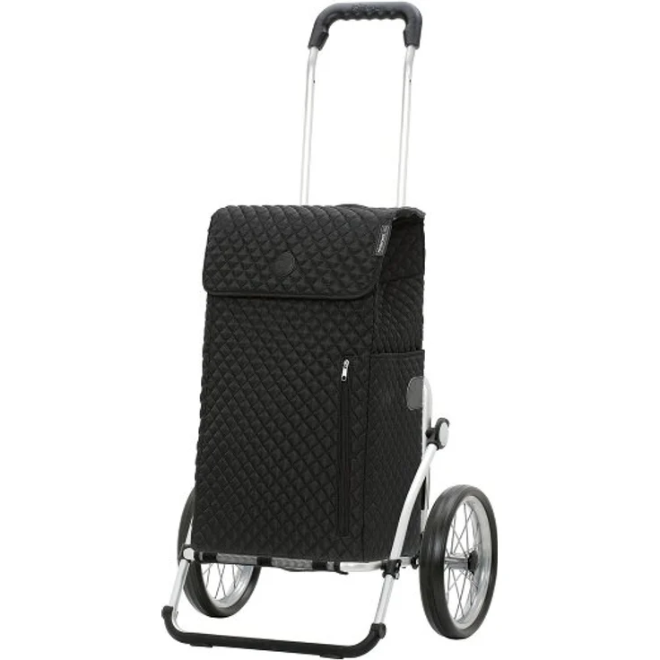 Andersen Shopper Royal Shopper Lissa, Einkaufstrolley 58 cm, schwarz, 100% Polyester, Maße 35 cm x 23 cm x 58 cm