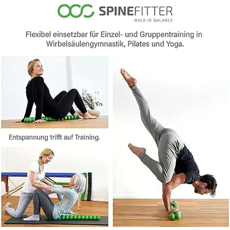 SISSEL SPINEFITTER Anthrazit | Massagegerät für Rücken & Balance, löst Verspannungen & Blockaden | Ideal zu Pilates und Yoga | Zur Entspannung der Wirbelsäule | Für Zuhause & Praxis – Bild 5