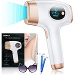 IPL Geräte Haarentfernung, ZKMAGIC Laser Haarentfernung mit 9 Energiestufen und 3 Funktionen HR/SC/RA, 999.900 Lichtimpulse Schmerzfreie Haarentfernung Laser für Frauen, Mäner, Achseln, Beine, Körper