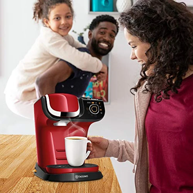 Bosch Hausgeräte TAS6503 Tassimo My Way 2 Kapselmaschine, über 70 Getränke, Personalisierung, vollautomatisch, BRITA Wasserfilter, 1500 W, rot – Bild 5