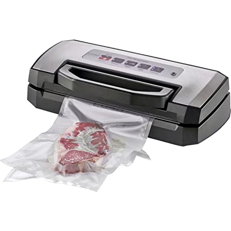 CASO VRH 490 advanced Vakuumierer - Folienschweißgerät, verlängern Sie die Halbtbarkeit Ihrer Lebensmittel, Vakuumiergerät ideal zum portionieren & aufbewahren von Essen, inkl. 10 Profi- Folienbeutel – Bild 6