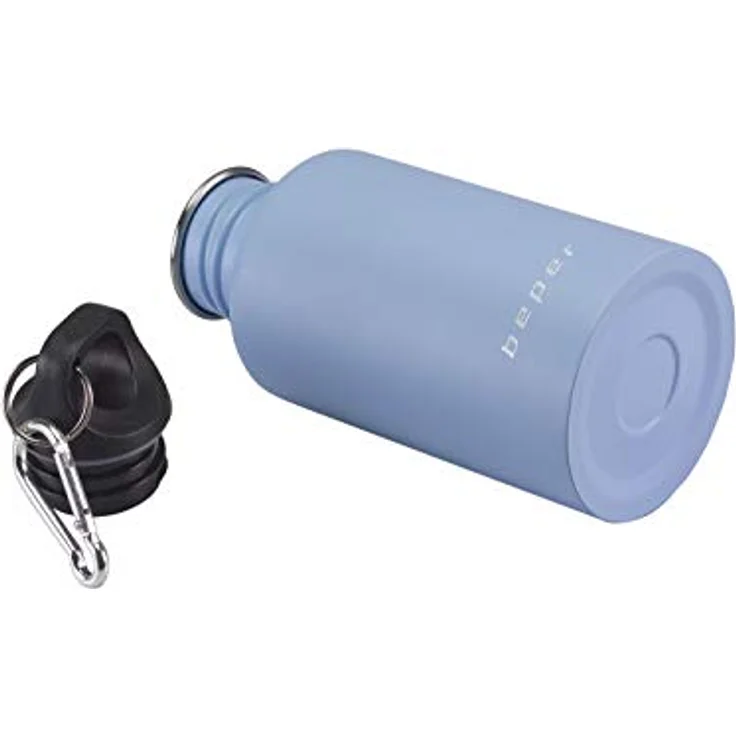 Beper Isolierflasche mit Karabiner hellblau – Bild 4