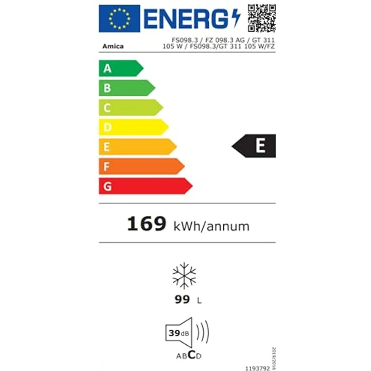Amica GT 311 105 W Gefriertruhe, freistehend, Energieklasse E – Bild 8