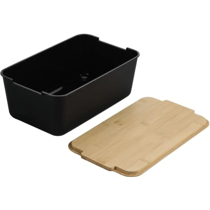 KESPER® Brotkasten Brotbox, Kunststoff mit Bambus-Deckel, als Schneidebrett nutzbar, 1-tlg – Bild 2