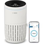 Bosch Air 4000i App-gesteuerter Luftreiniger - HEPA13-Luftfilter, Smart Sensor, Auto-Modus, Sleep-Modus (25 dB) - CADR: 300 m³/h, weiß