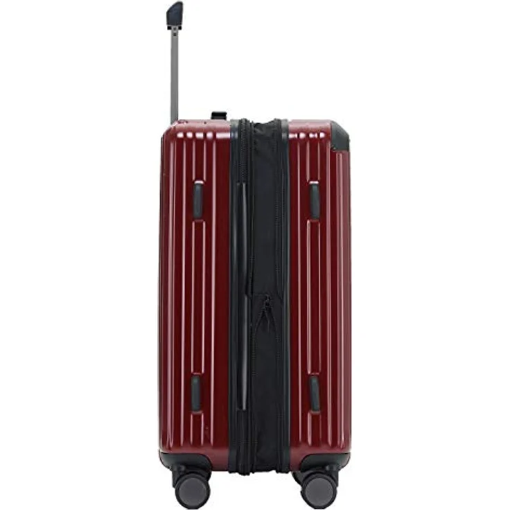 Münicase M816, 3er Kofferset mit TSA-Schloss, Dehnungsfuge, Teleskopgriff, 4 Rollen, Hartschale, 76 cm, 65 cm, 55 cm, Weinrot – Bild 3