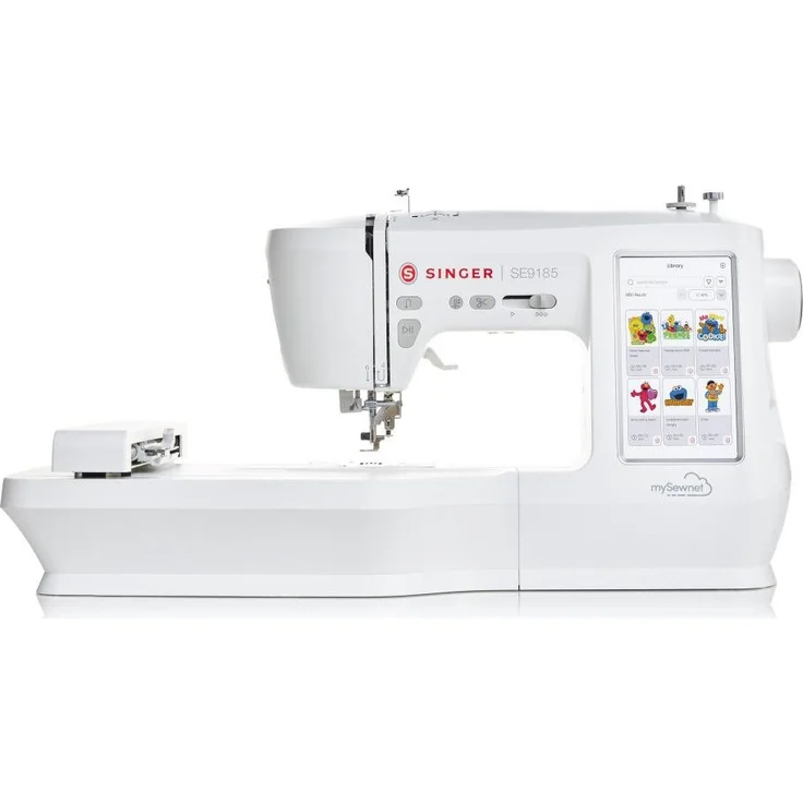 Singer SE9185 Kombinierte Nä- und Stickmaschine, 250 integrierte Stiche, 4 Nähschriften, Stickrahmen 170 mm x 100 mm – Bild 1