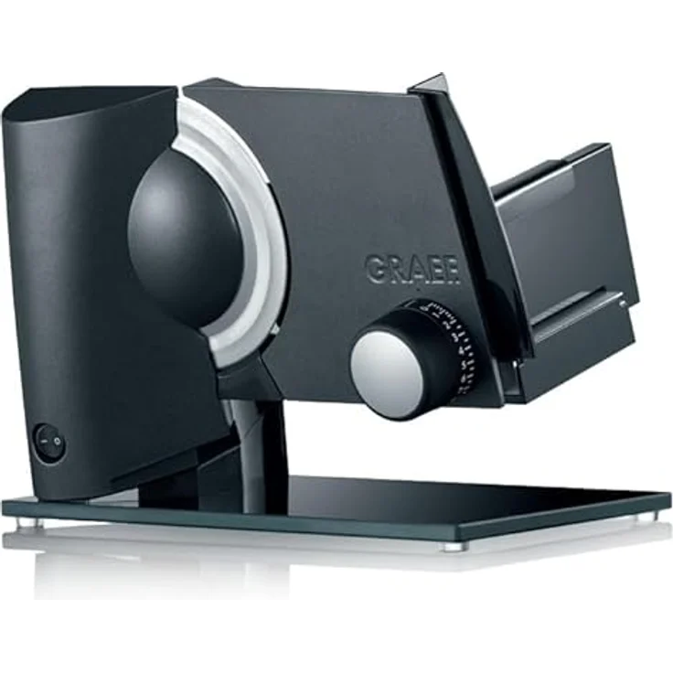 Graef Allesschneider S 32116 Multicut Plus - Allesschneider - schwarz, 200 W - mit hochwertigem Wellenschliffmesser und Schnittstärkeeinstellung bis 20 mm – Bild 1