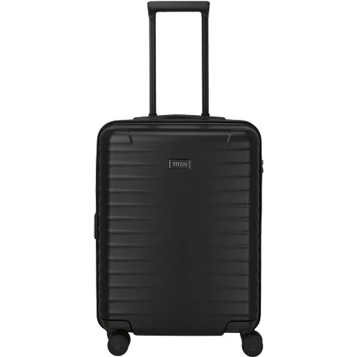 Titan Upgrade Kabinentrolley S, 55 cm, 4 Rollen, 100% Polycarbonat, schwarz